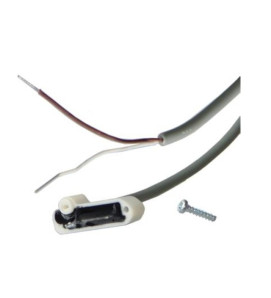 Câble Simple-Impulsion 2m avec vis (2 fils Blanc et Marron)