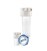 Filtre transparent avec purge 10" pour cartouche filtrante